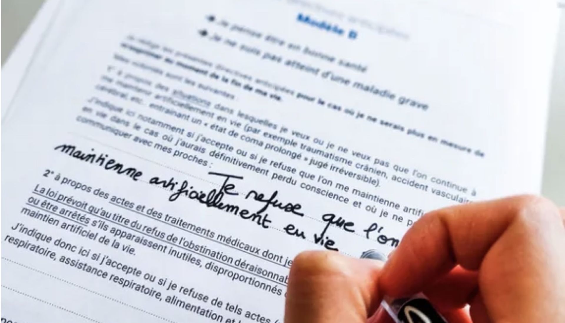 LES DIRECTIVES ANTICIPÉES